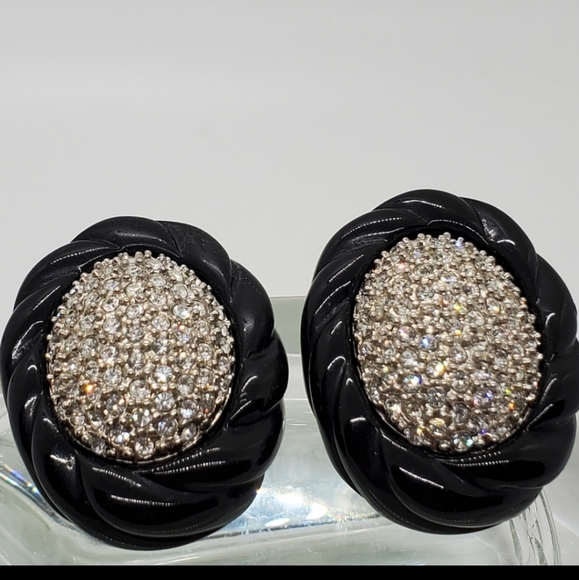 Vintage Kenneth Jay Lane Signed Rare Earrings - Picture 2 of 7